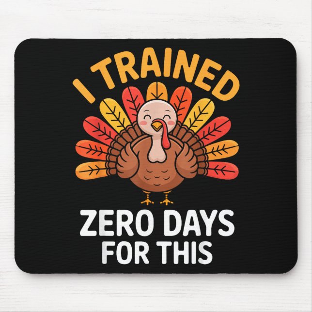 Funny Turkey Saying Thanksgiving Trot I Trained Ze Musmatta (Framsidan)