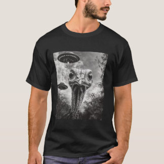 Funny Turkey Selfie UFO Thanksgiving T Shirt