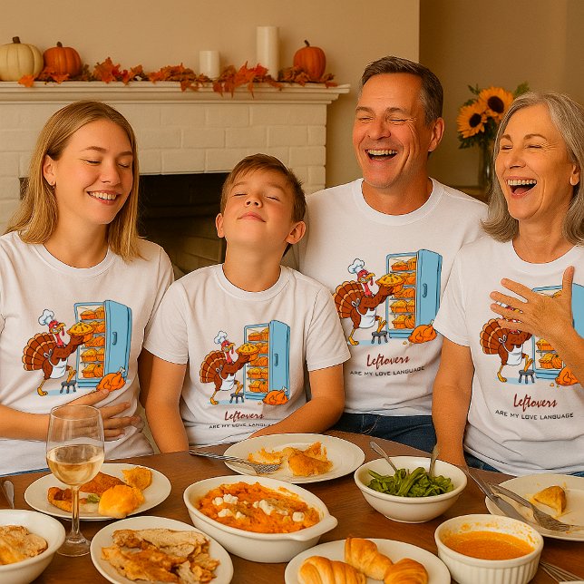 Funny Turkey Thanksgiving Leftovers Food Lovers T Shirt (Skapare uppladdad)