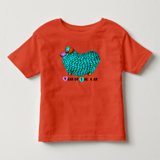 Funny Turkvoise Ram kinesiskt År Zodiac Småbarn T Tee Shirt