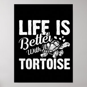 Funny Turtle Älskare Gift Manar Women Cute Sea Ani Poster