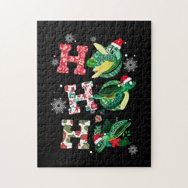 Funny Turtle Älskare Pussel (Vertikal)