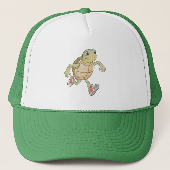 Funny Turtle Cartoon Cap Keps (Framsida)