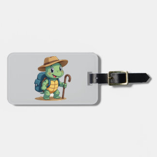 Funny Turtle Hiking Graphic Camping Lover Adventur Bagagebricka