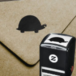 Funny Turtle Självfärgande Stämpel<br><div class="desc">Funny Turtle Silhouette Frimärke</div>