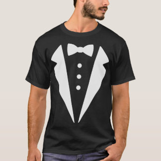 Funny Tuxedo Bow Tie Costume Formal Suit Graphic f T Shirt