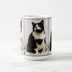 Funny Tuxedo Cat Trio Mugg