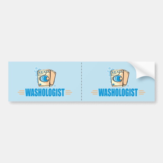 Funny Tvätt Bildekal (Framsidan)