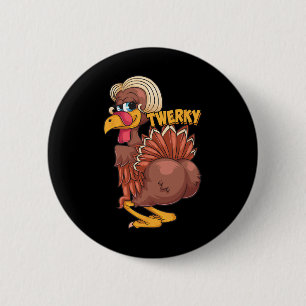 Funny Twerky Dance Cute Kärlek Twerk Dancing Thank Knapp