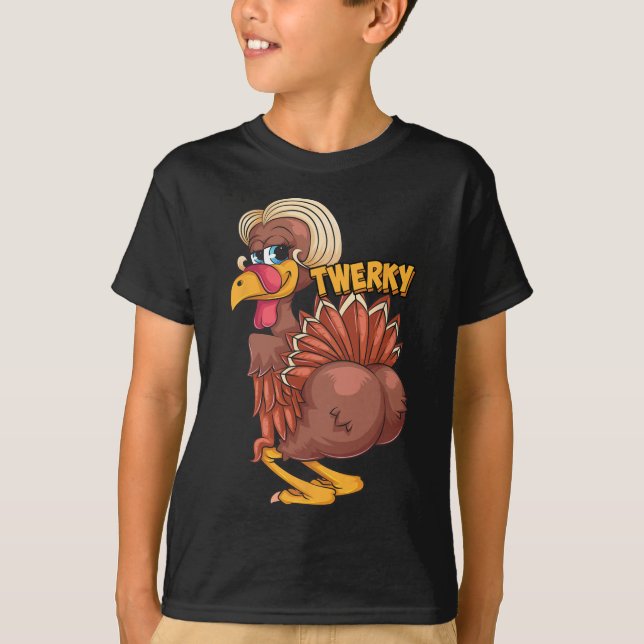 Funny Twerky Dance Cute Kärlek Twerk Dancing Thank T Shirt (Framsida)