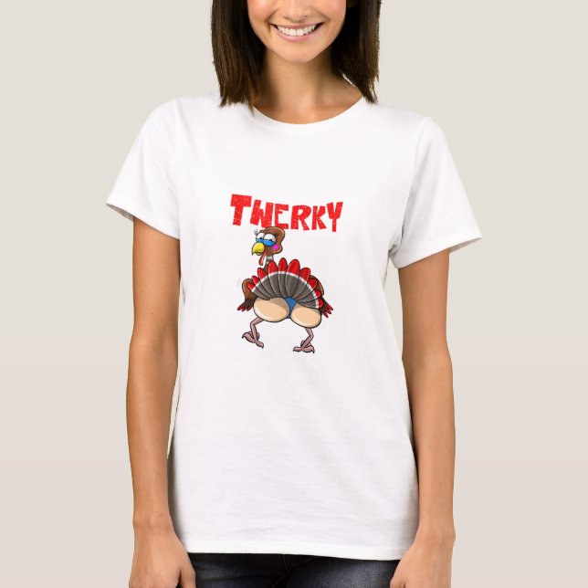 Funny Twerky Dance Cute Kärlek Twerk Dancing Thank T Shirt (Framsida)