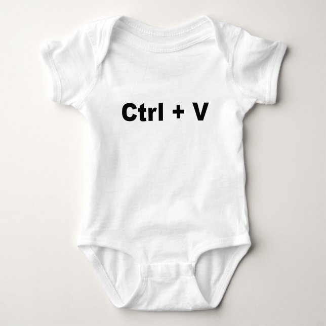 Funny TWILLINGAR Design - Ctrl + V (Klistra in) (2 T-shirt (Framsida)