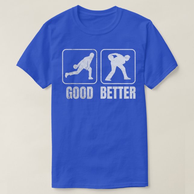 Funny Two Handed Bowling Bowler Men Women Kids  T Shirt (Design framsida)