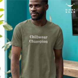 Funny Typo Tecken Citat Chillwear Champion T Shirt