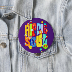 Funny Typografi - HIPPIE SOUL 1 Knapp