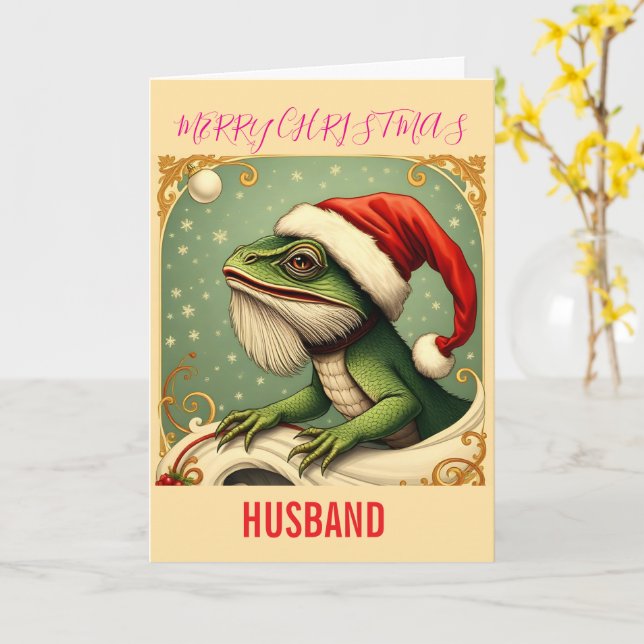 FUNNY TYPOGRAPHY CHRISTMAS KORT (Gul blomma)