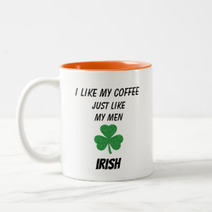 Funny Typography Quote Sayed Irish Två-Tonad Mugg