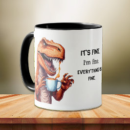 Funny Tyrannosaurus Rex Dino Jag är Bra Office Mugg