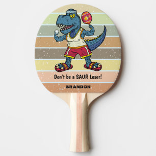 Funny Tyrannosaurus Rex Retro Saur Loser Anpassnin Pingisracket
