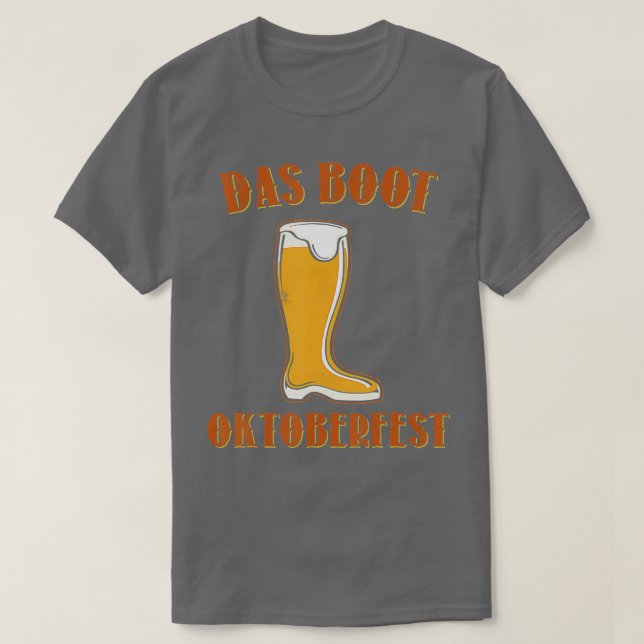 Funny Tysk Beer Das Boot München Tyskland Oktoberf T Shirt (Design framsida)