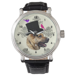 Funny tysk hund för herde armbandsur
