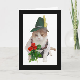 Funny tysk Kat Valentine Helgkort