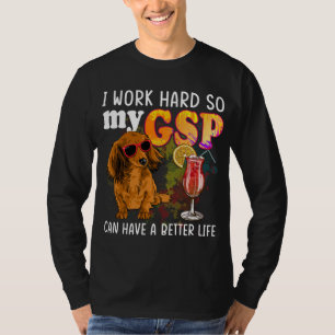 Funny tysk kortfristig pekare, GSP Älskare T Shirt