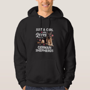 Funny tysk shepherd for Girls Women Kids Hund Lov Hoodie
