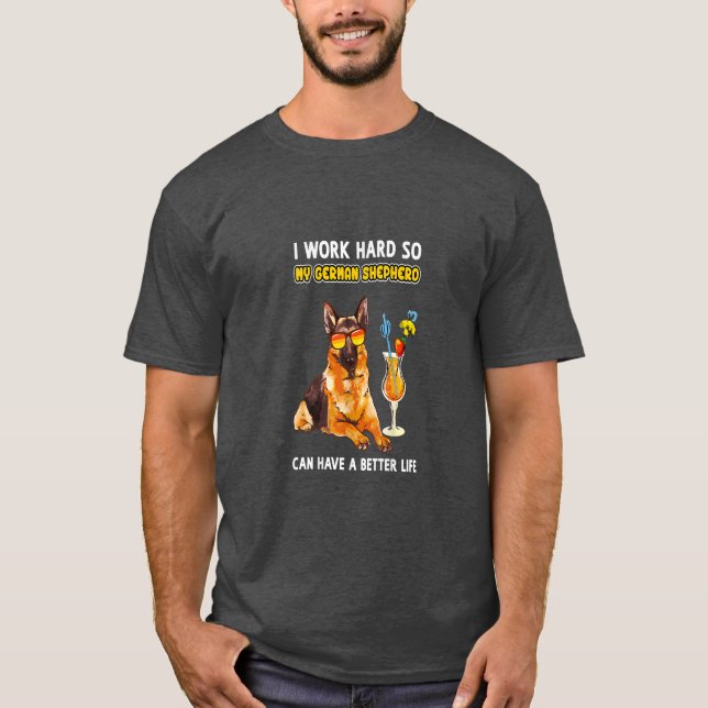 Funny tysk shepherd Gifts German Shepherd Älskare T Shirt (Framsida)