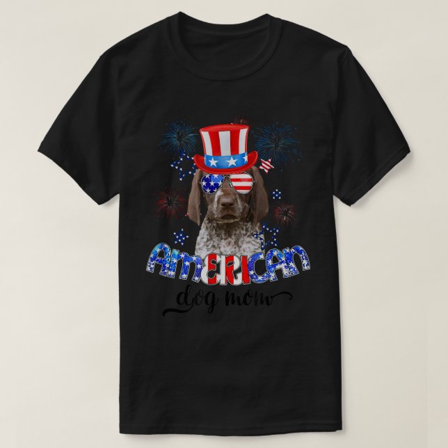 Funny tysk Shorthar Pointer Wearing Sunglasse T Shirt (Design framsida)