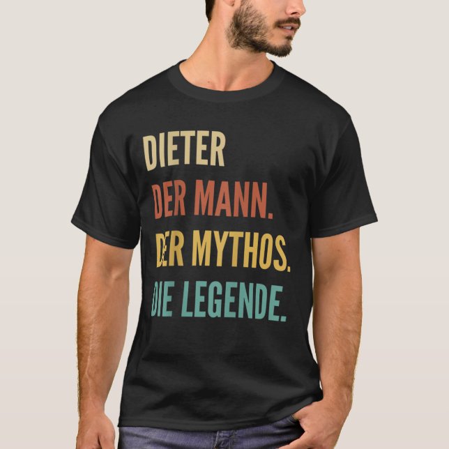 Funny tyska första Namn-design - Dieter T Shirt (Framsida)