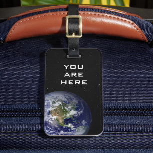 FUNNY - U R here - You are here - Planet Earth Bagagebricka