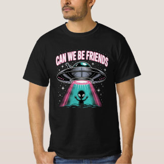 Funny UFO Alien Friends T-Shirt