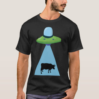 Funny Ufo Cow Abduction T Shirt