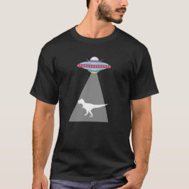 Funny UFO Dinosaur Abduction T Shirt