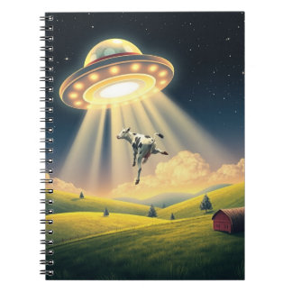 Funny UFO-foto för cellbortförd Spiral-foto för an Anteckningsbok