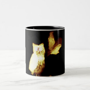 Funny Uggla Glowing Två-Tonad Mugg
