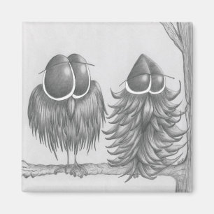 Funny Uggla Magnet