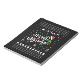 Funny Ugly God jul Anteckningsblock