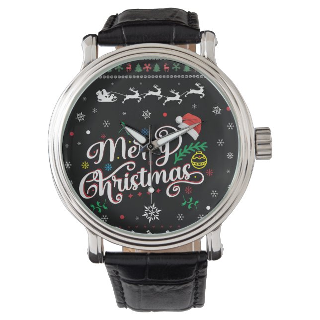 Funny Ugly God jul Armbandsur (Framsida)