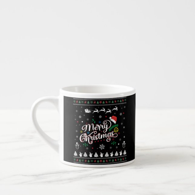 Funny Ugly God jul Espressomugg (Vänster)