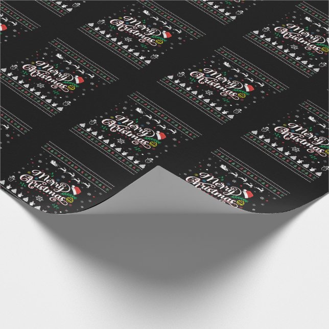 Funny Ugly God jul Presentpapper (Hörn)