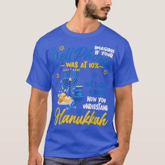 Funny Ugly Hanukkah Chanukah Cellphone Menorah Han T Shirt