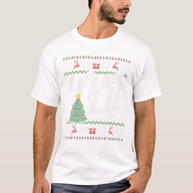 Funny Ugly Sweater Christmas T Shirt (Framsida)