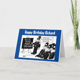 Funny UK Police Training School Hälsning Birthday Kort