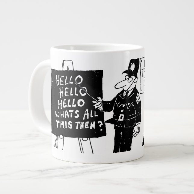 Funny UK Police Training School Jumbo Mugg (Framsida vänster)