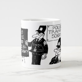 Funny UK Police Training School Jumbo Mugg