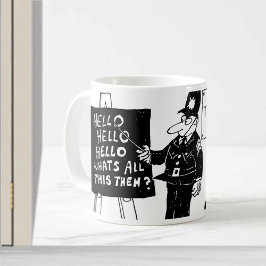 Funny UK Police Training School Kaffemugg