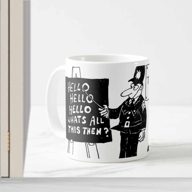 Funny UK Police Training School Kaffemugg (Skapare uppladdad)