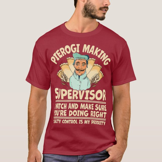 Funny ukrainsk polsk Slavic Pierogi Skapar T Shirt (Framsida)